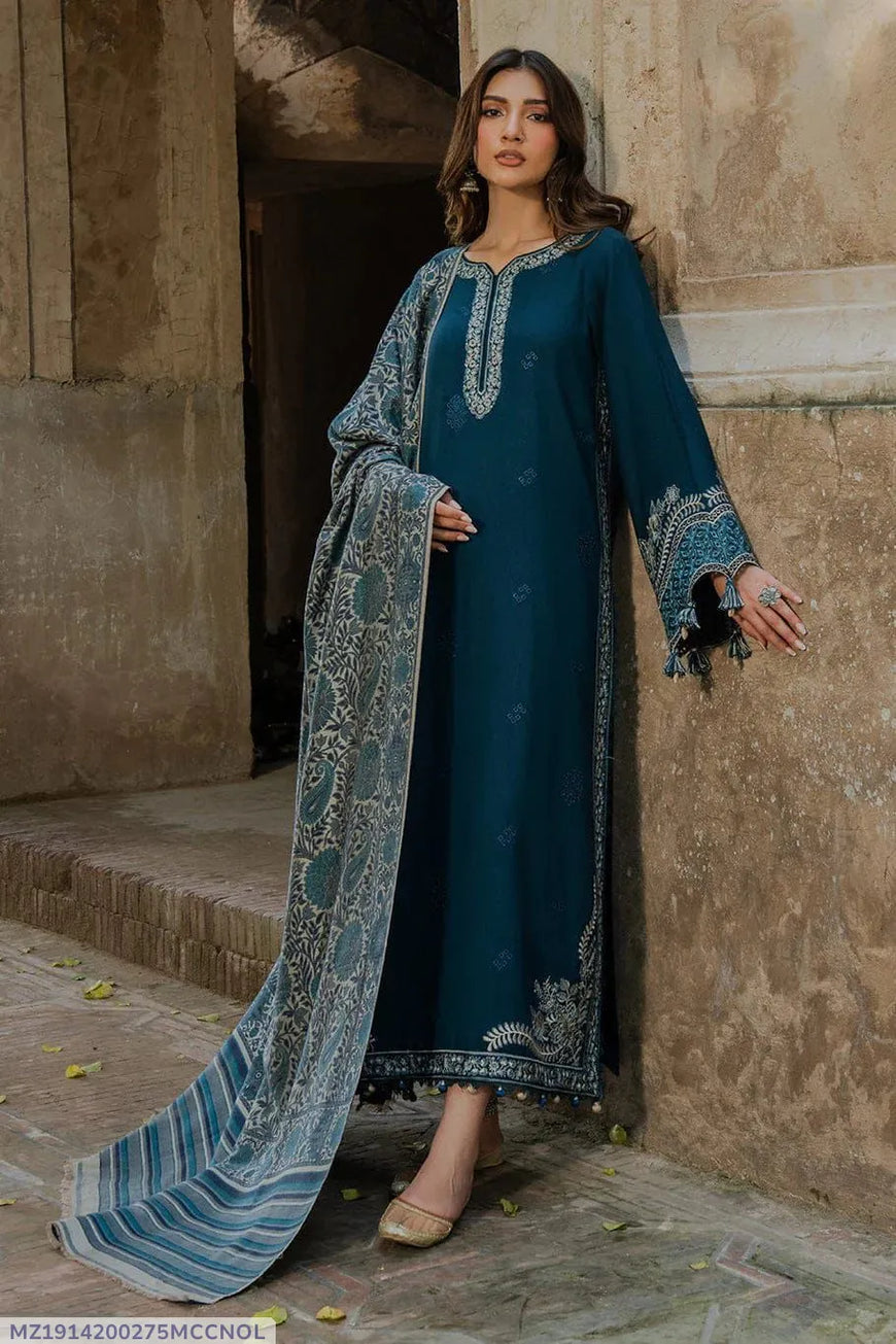 MIX TRENDING DESIGNS 3 Pcs Unstitched Embroidered Suit