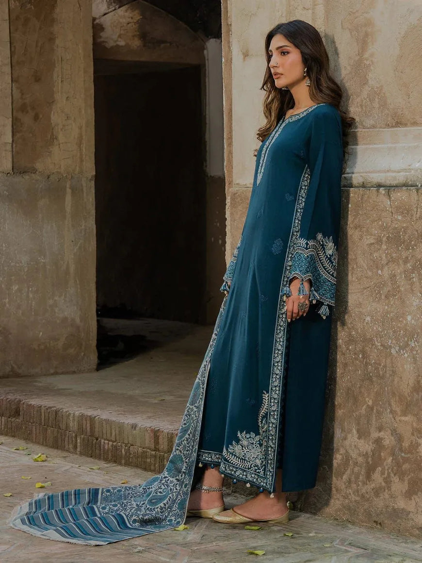 MIX TRENDING DESIGNS 3 Pcs Unstitched Embroidered Suit