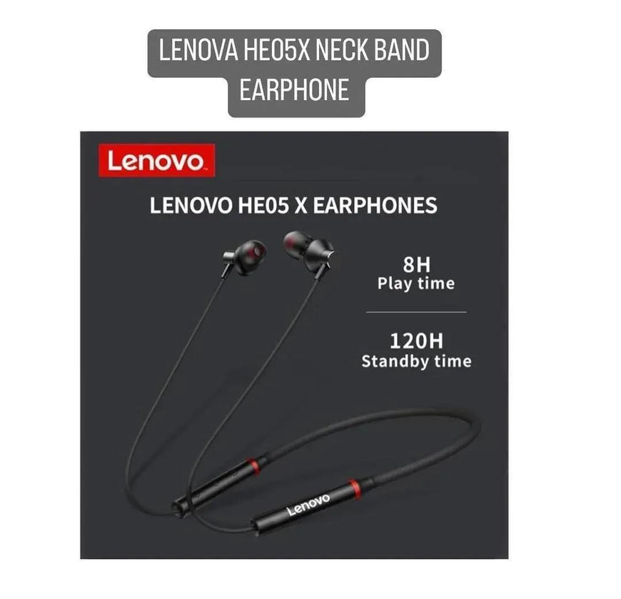 Lenovo Wireless Neckband Bluetooth 5.0 Black HD Call