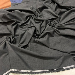 Men's Wool Suit Grey Plain Winter Warm