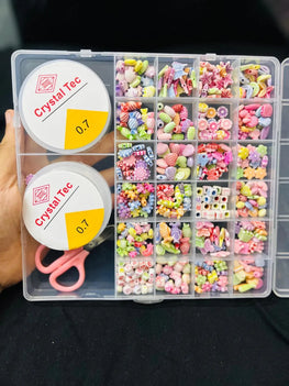Crystal Craft Kit with 100+ Colorful Charm Sets