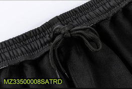 Men Slim Fit Cotton Jersey Trouser Black Summer Wear