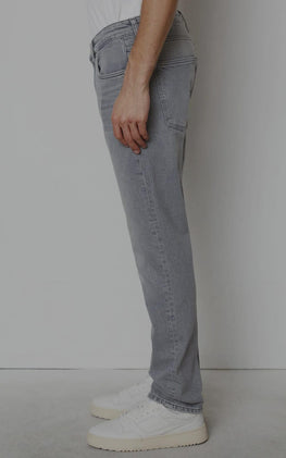 Men's Grey Denim Jeans Regular Fit