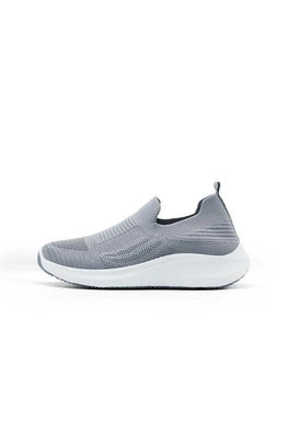 Men Grey Slip-On Walking Sneakers
