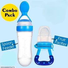 Silicone Pacifier & Feeding Spoon Set Multicolor Baby Safe