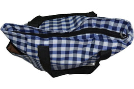 Baby Diapers Bag Blue Checkered Oxford Fabric