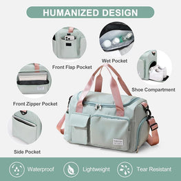 Stylish Baby Bag Pastel Nylon Daily Carry