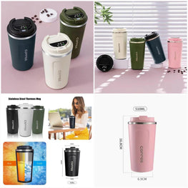 Digital Temperature Travel Mug Stainless Steel 150ml
