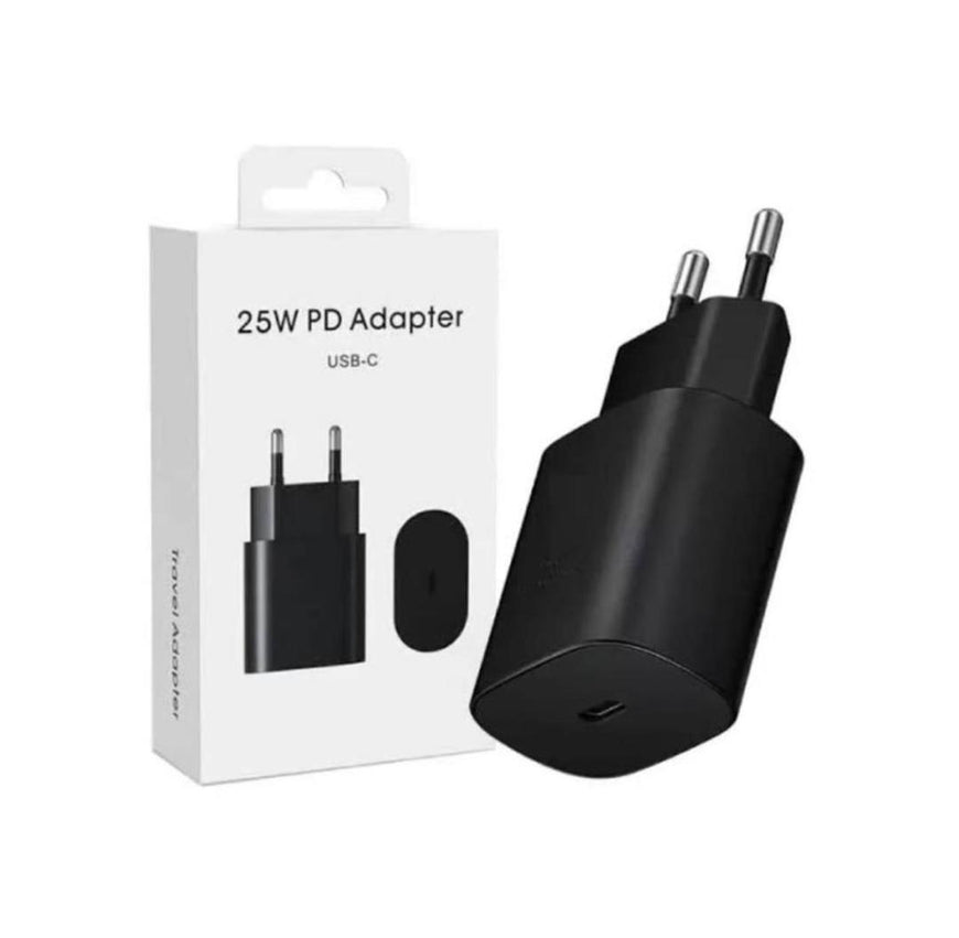 Samsung 25W PD USB-C Charger Black White