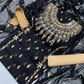 3 Pcs Women's Unstitched Embroidered Suit
