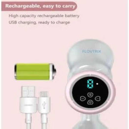 Pink Digital Breast Pump Set for New Mothers
