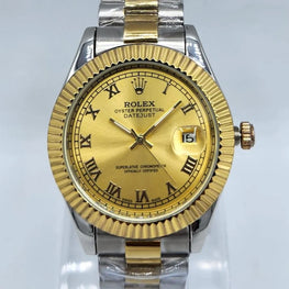 Rolex Men's Rolex Submarmer Gold Stainless Steel Watch