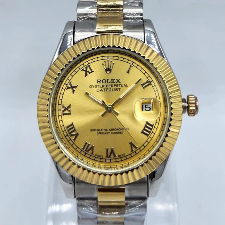 Rolex Men's Rolex Submarmer Gold Stainless Steel Watch