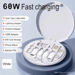 Premium 60W PD Charging Kit Black ABS