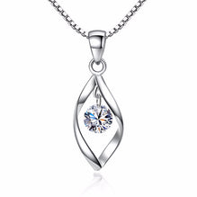 Silver Rotating Love Necklace for Women Korean Style